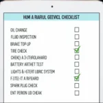 Car General Service Checklist