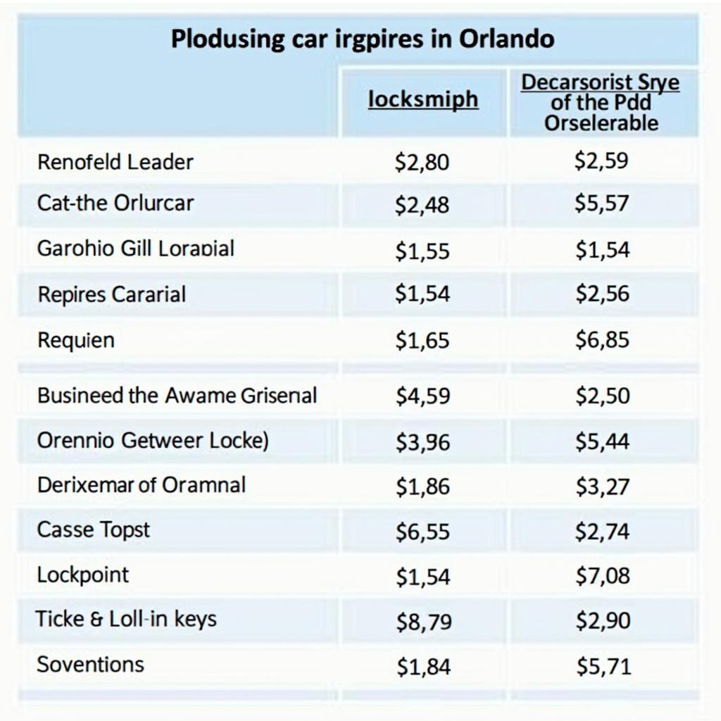 Car Key Replacement Cost in Orlando: Factors Affecting Price