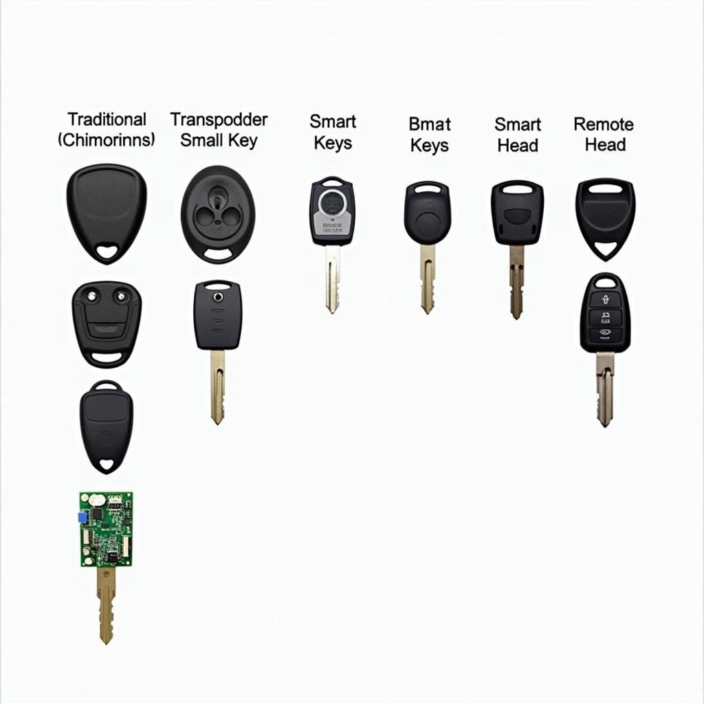 Car Key Types Comparison Chart