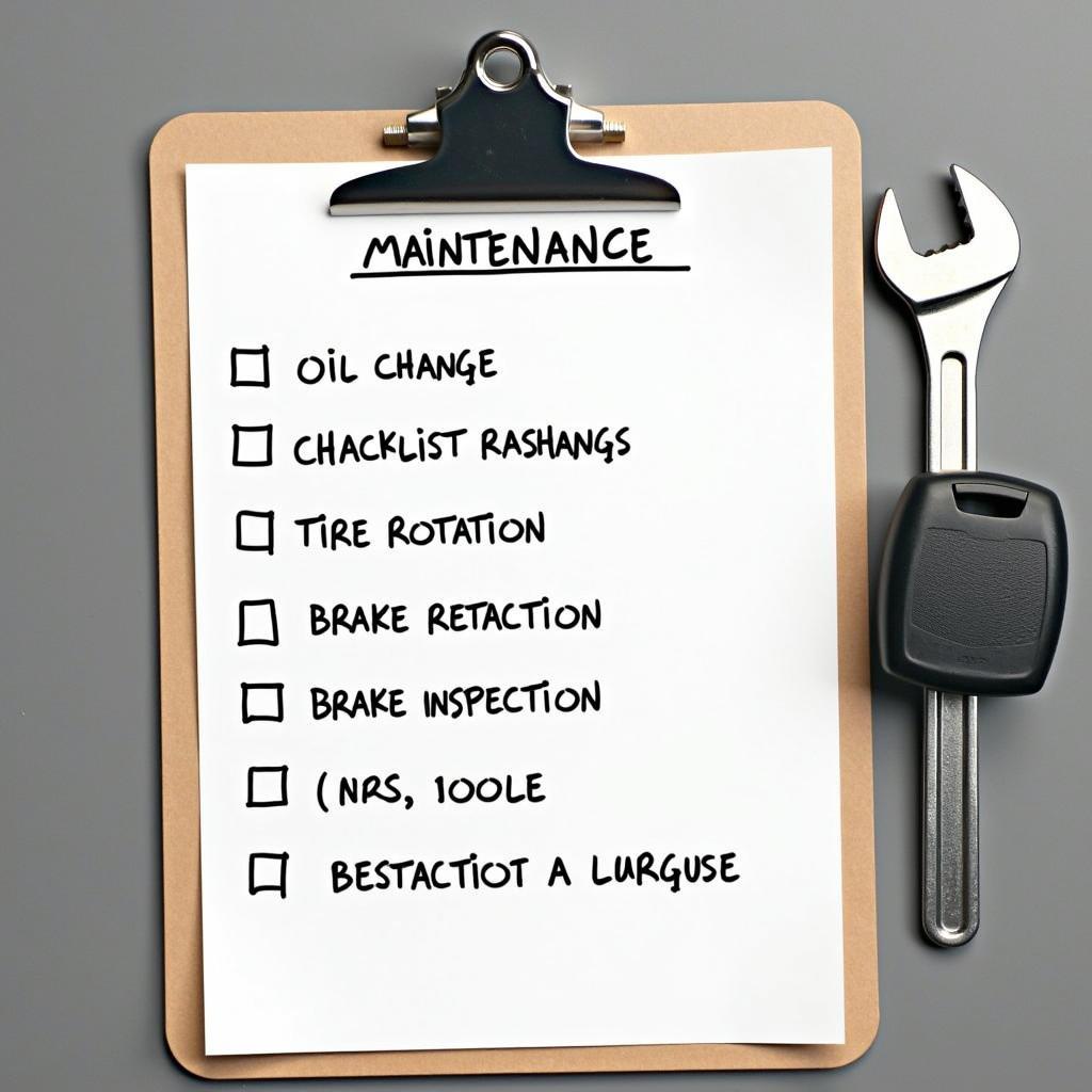 Car Maintenance Checklist