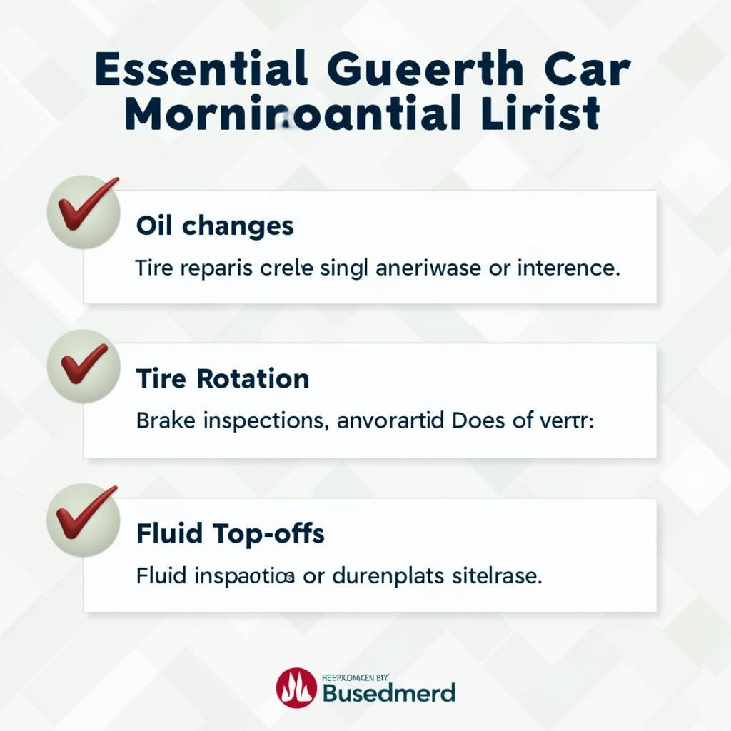 Essential Car Maintenance Checklist