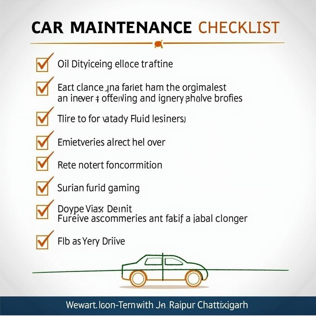 Comprehensive car maintenance checklist