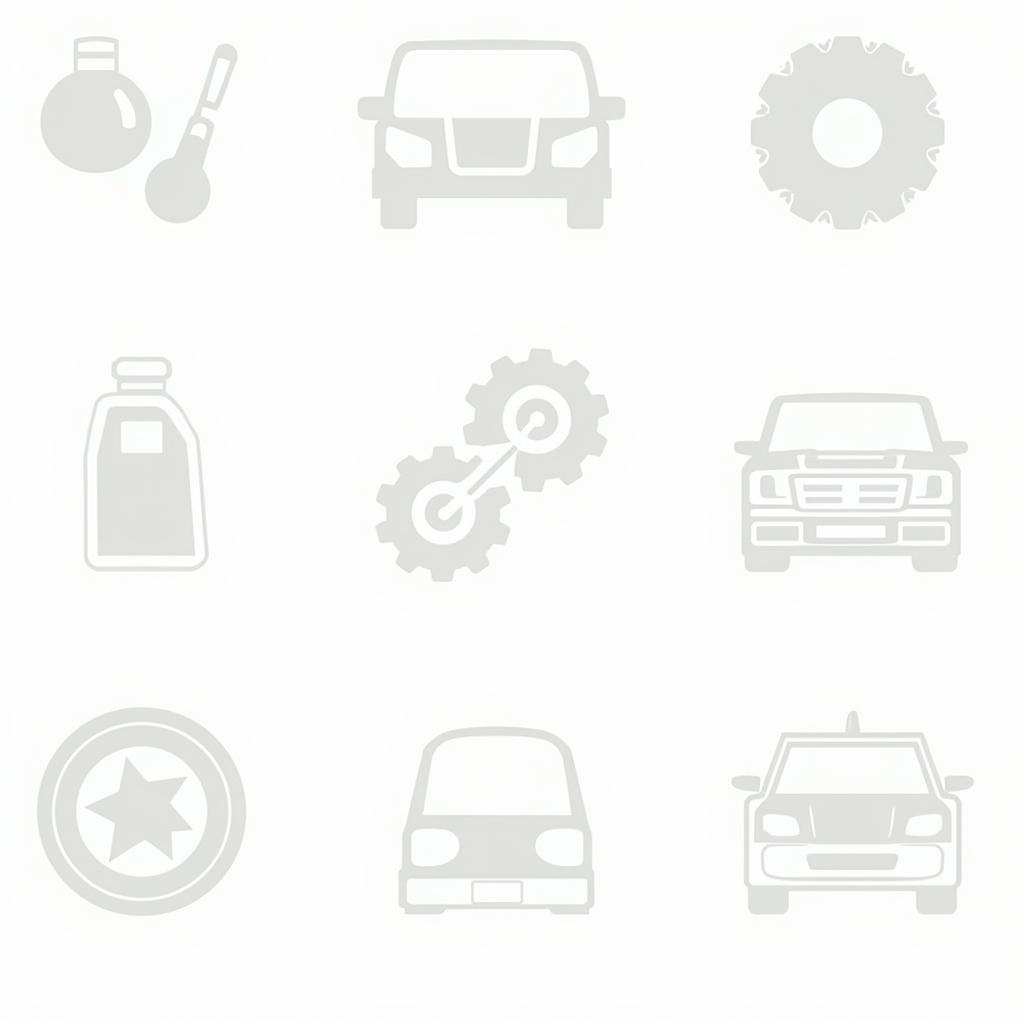 Free clipart icons representing various aspects of car maintenance