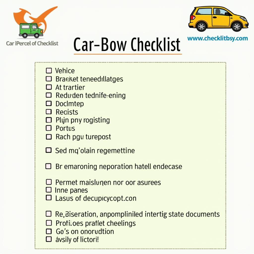 Checklist for car parcel documentation in Varanasi