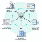 Diagram of a Car Park Data Analytics System