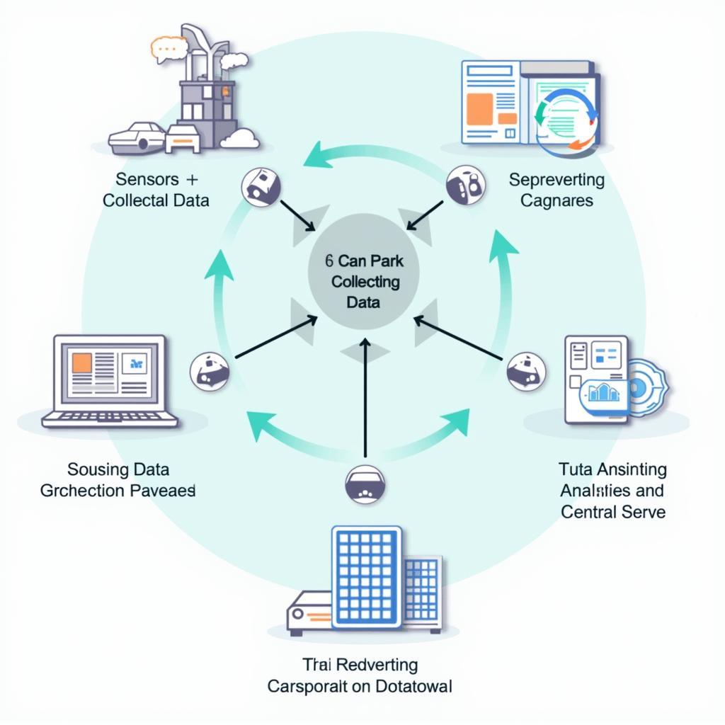 Diagram of a Car Park Data Analytics System