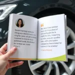 Car Polish Brochure Design featuring Customer Testimonials