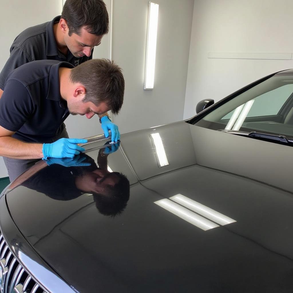 Applying Paint Protection Film to a Car in Gold Coast West