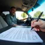 Completing Paperwork for Car Removal in Reading