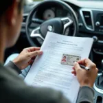 Checking Documents for Car Rental in Allahabad