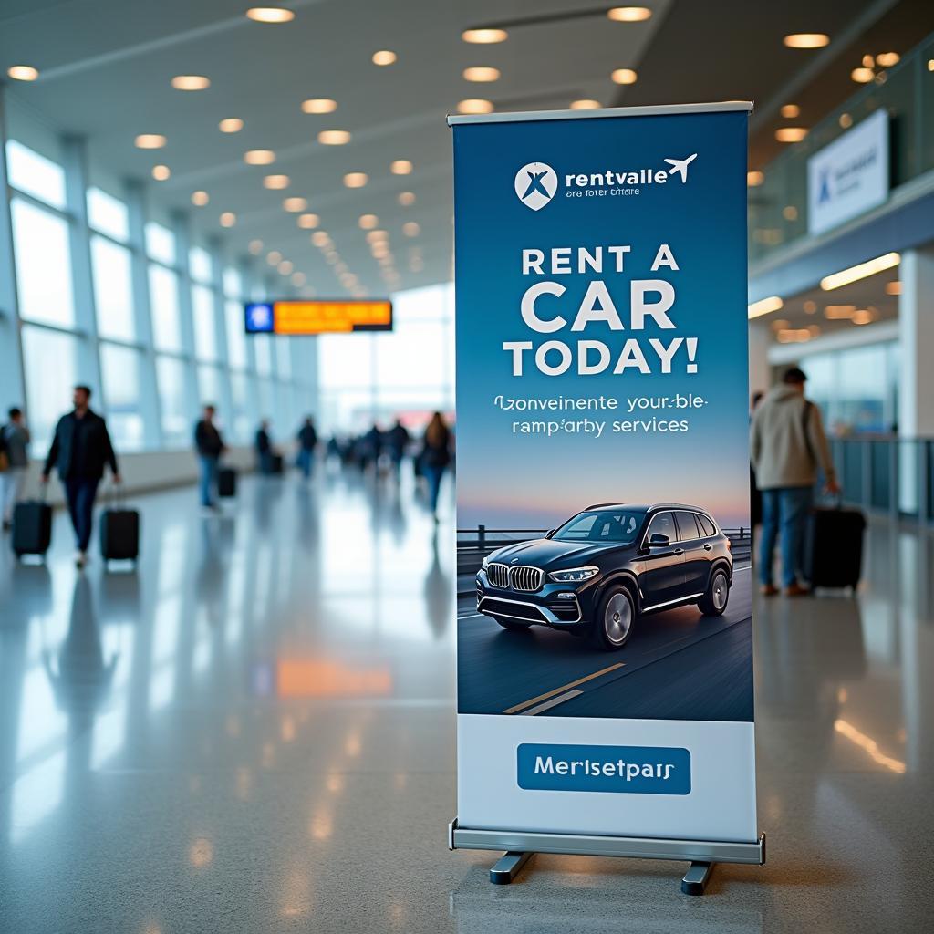 Airport Car Rental Banner: Targeting Travelers Arriving at Airports