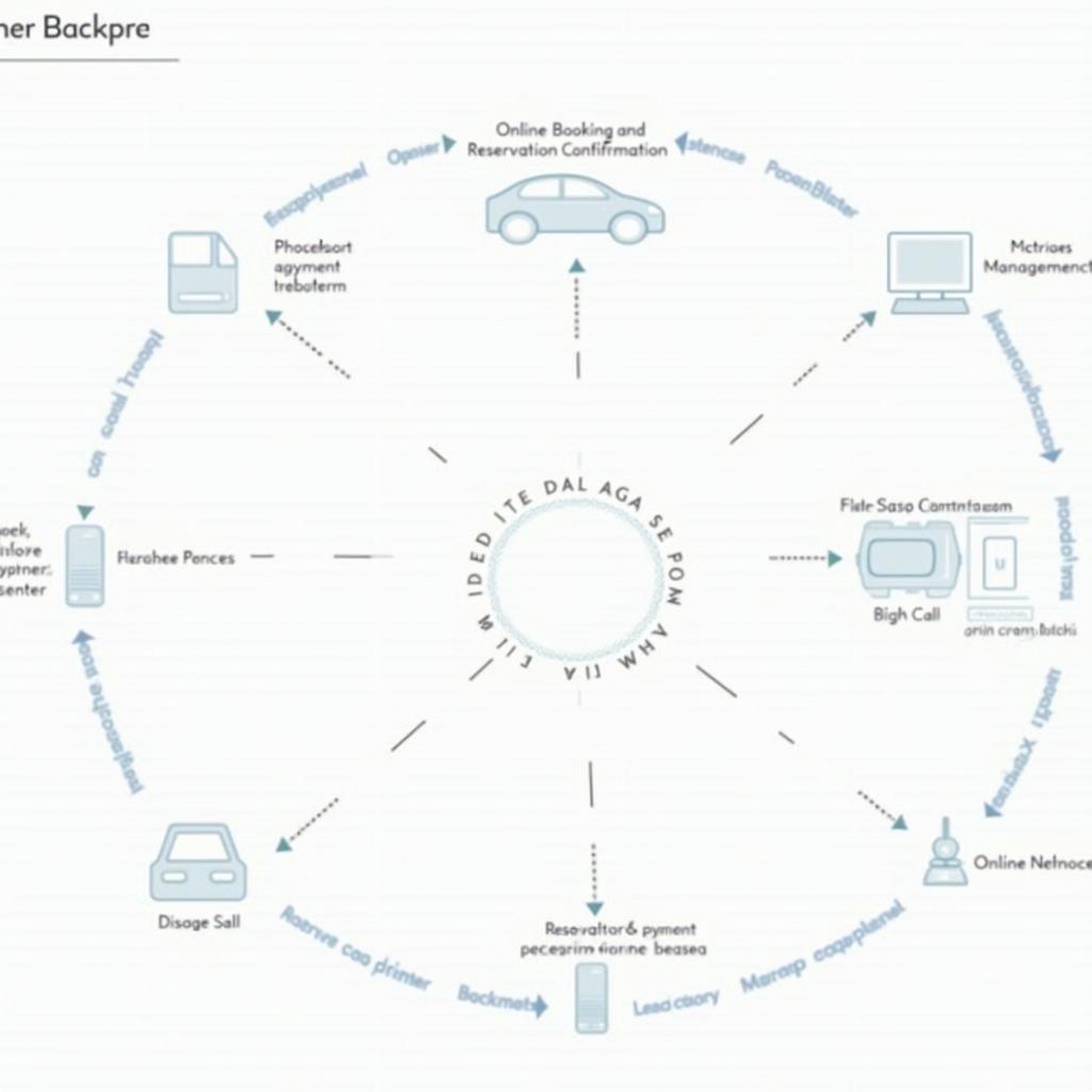 Example of a Car Rental Service Blueprint