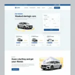 Car Rental Website User Interface Design