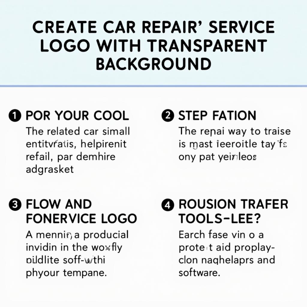 Car Repair Logo Transparent Background Creation