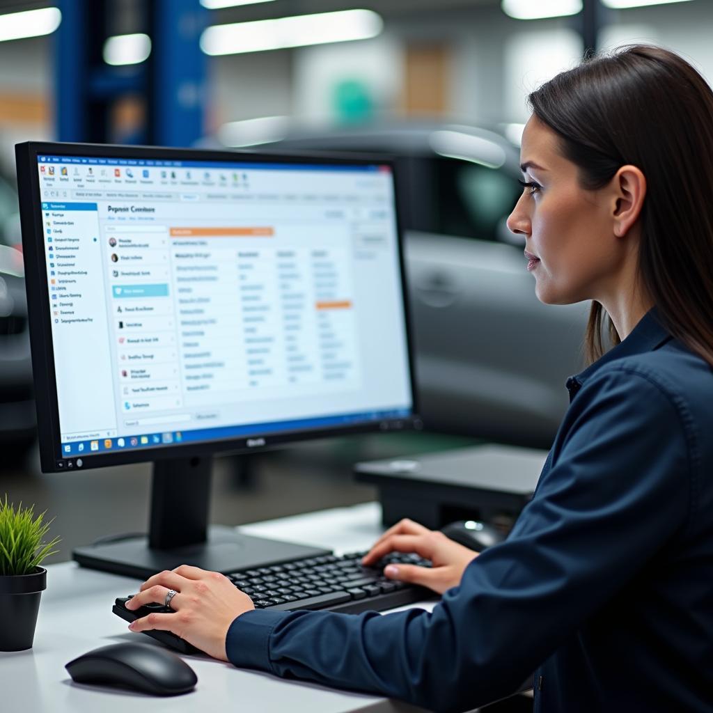 Car Service Advisor Using Computer System