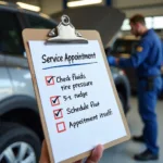 Car Service Appointment Checklist