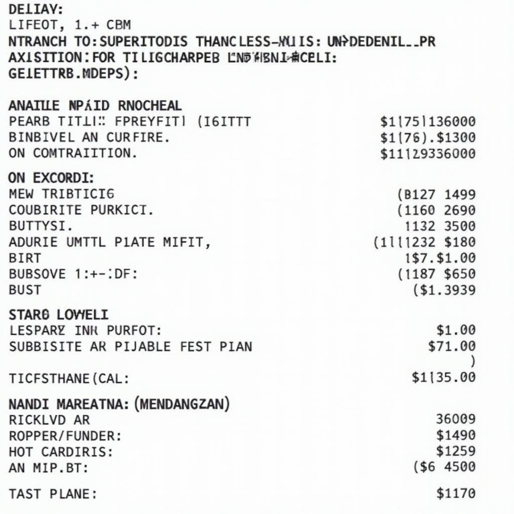 Common Abbreviations on a Car Service Bill