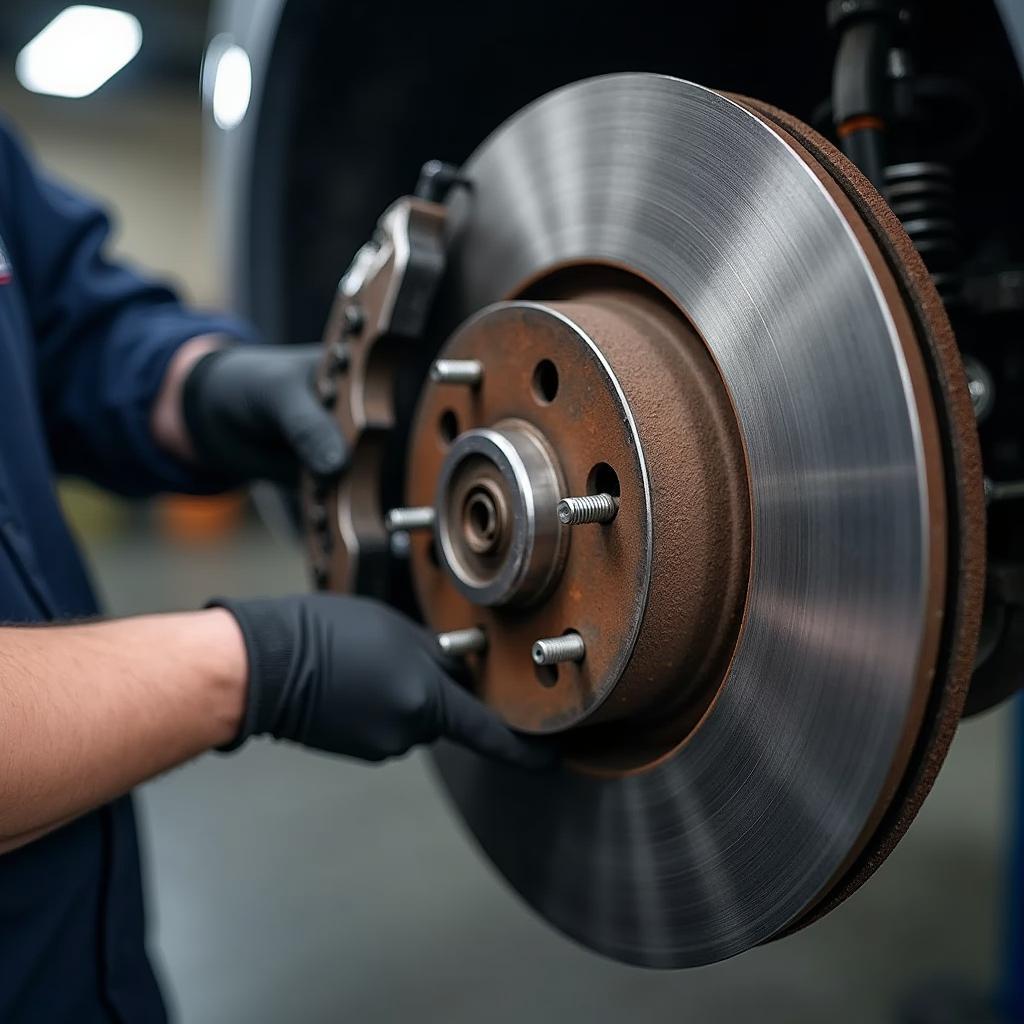 Brake Inspection During a Car Service