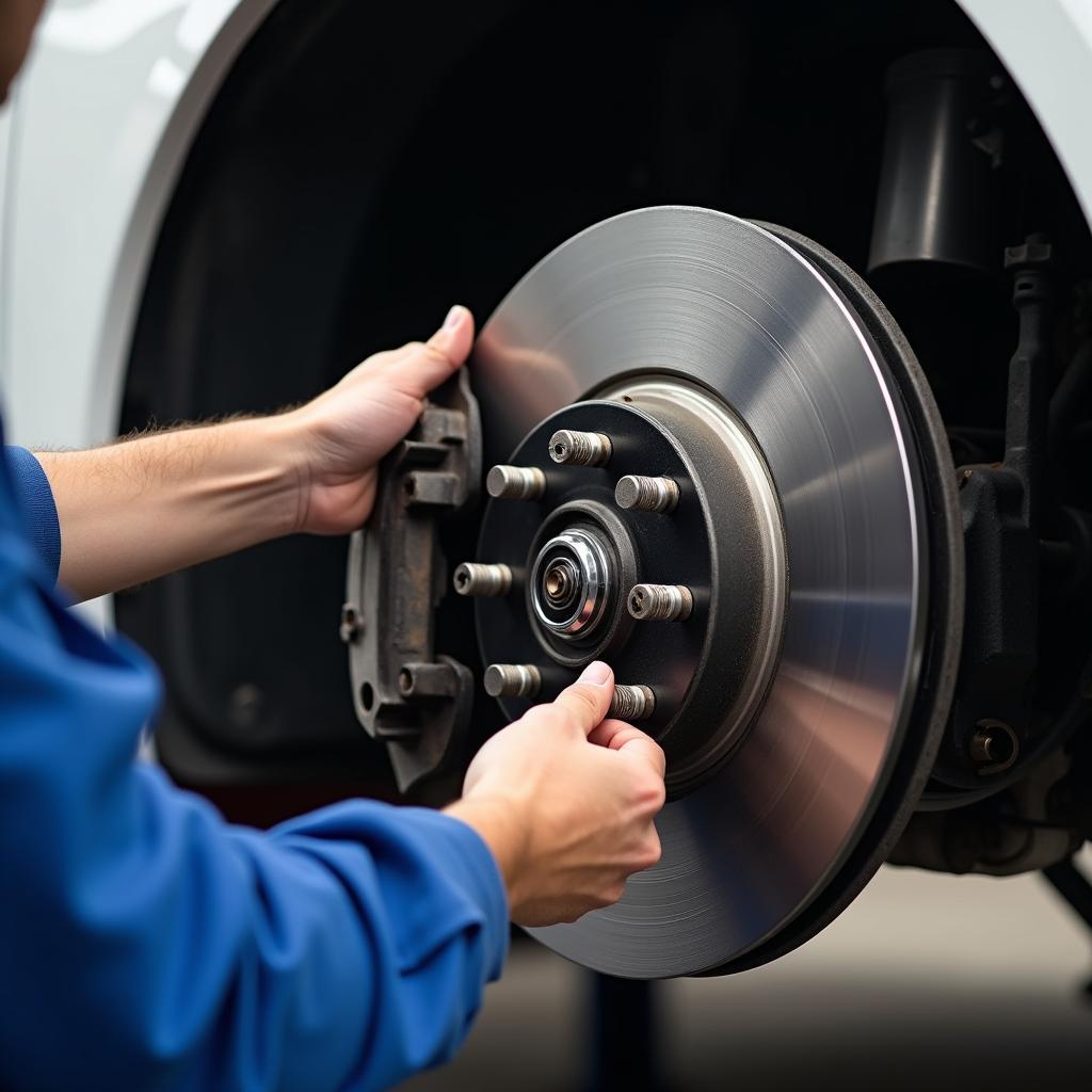 Car Service Brake Inspection