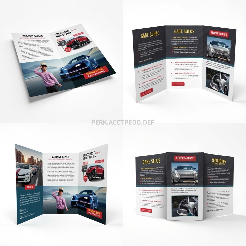 Different Layout Options for Effective Car Service Brochures