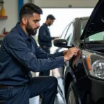 Car Service Center in Bulandshahr Performing Routine Maintenance