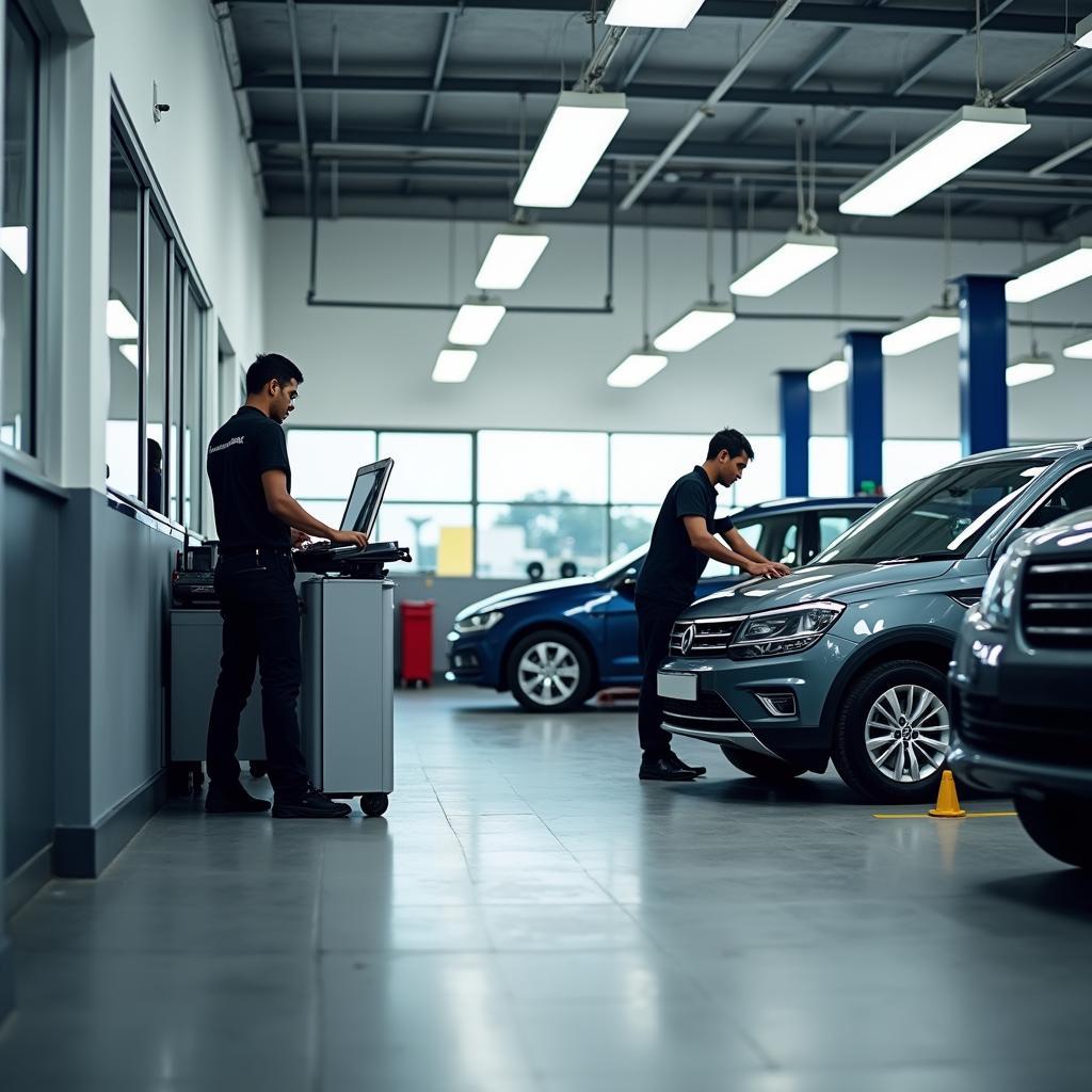 Modern Car Service Center in Colombo with Advanced Diagnostic Equipment