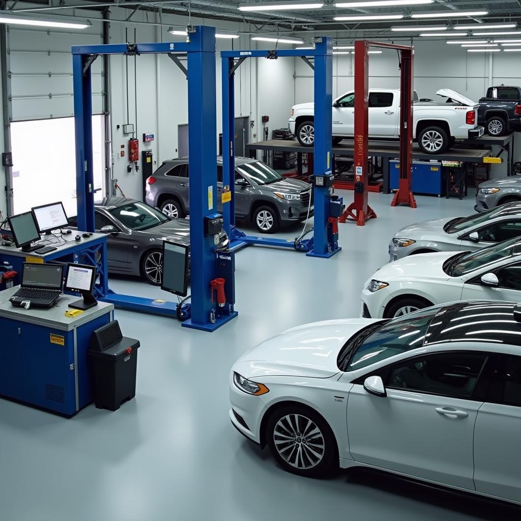 Car service center equipment investment: diagnostic tools, lifts, and tire changers