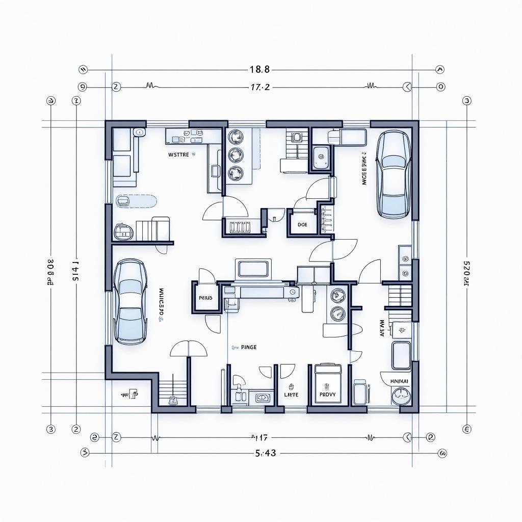 Car Service Center Floor Plan for Cost Optimization