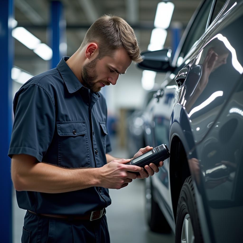 Car Service Center Inspection Process