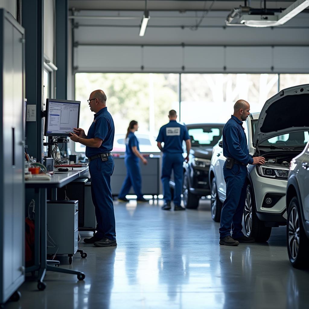 Modern Car Service Center in Kawana with Advanced Diagnostic Equipment