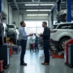 Car Service Center Maintenance Bay