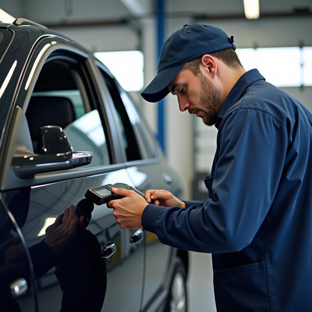 Car Inspection at a Patna Service Center