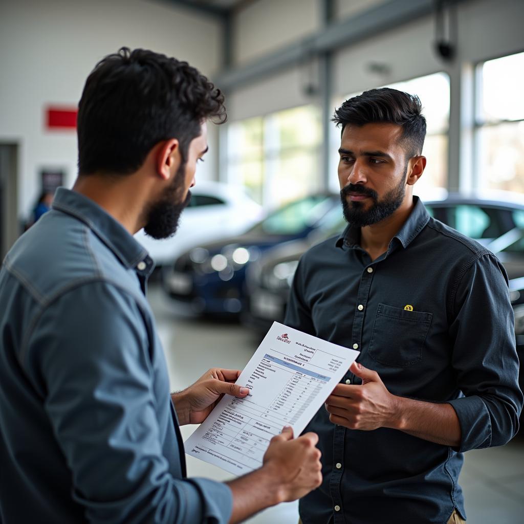 Customer Interaction in Sivakasi Car Service Center