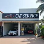 Car Service Center Exterior in Tambaram