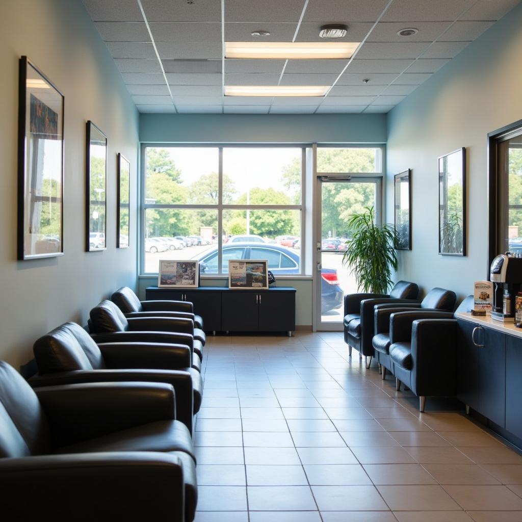 Comfortable Waiting Area in a Car Service Center