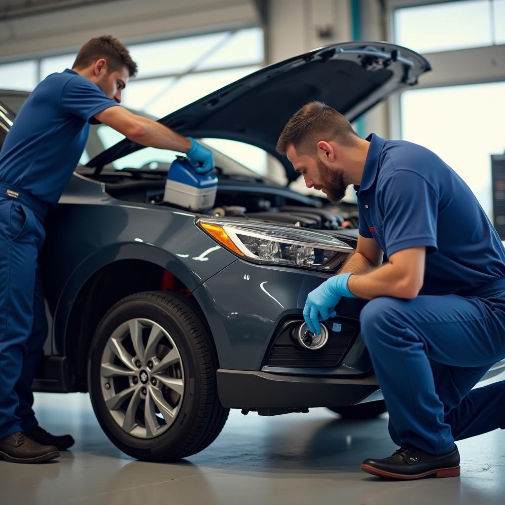 Routine Maintenance at a Willow Grove Car Service Center