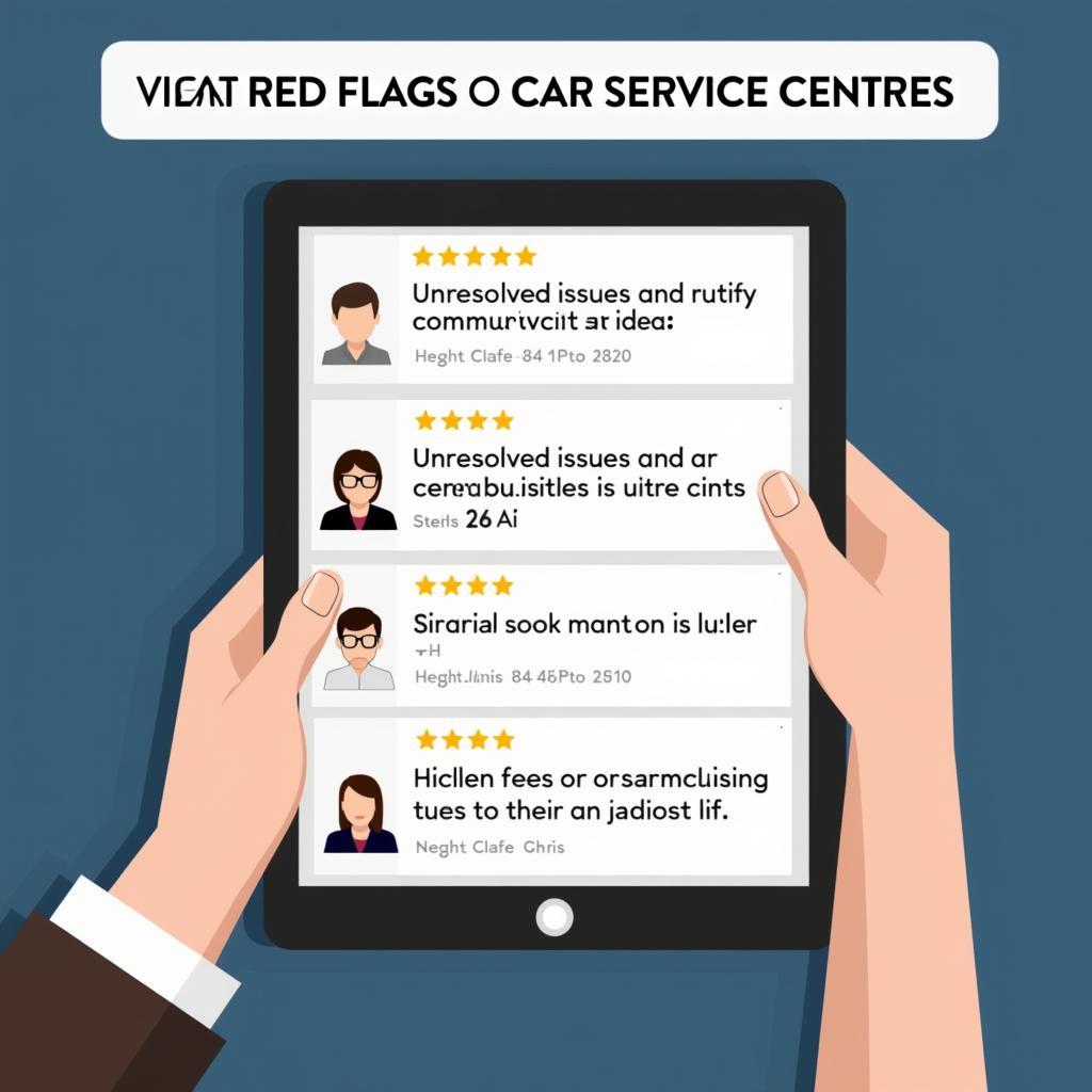 Red Flags in Car Service Centre Reviews