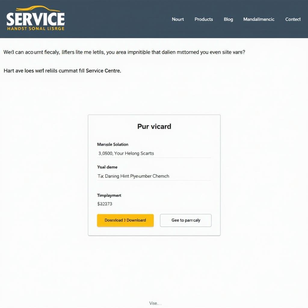 Integrating a VCard on a Car Service Centre Website