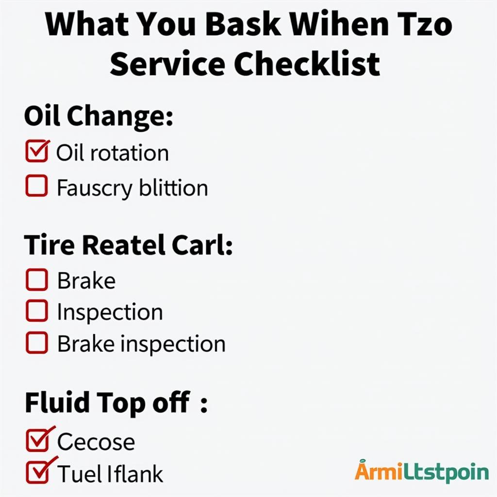 Car service checklist