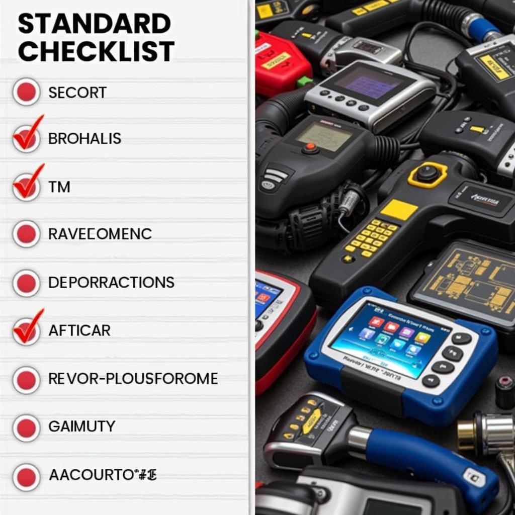 Car Service Checklist and Workshop Diagnostic Tools