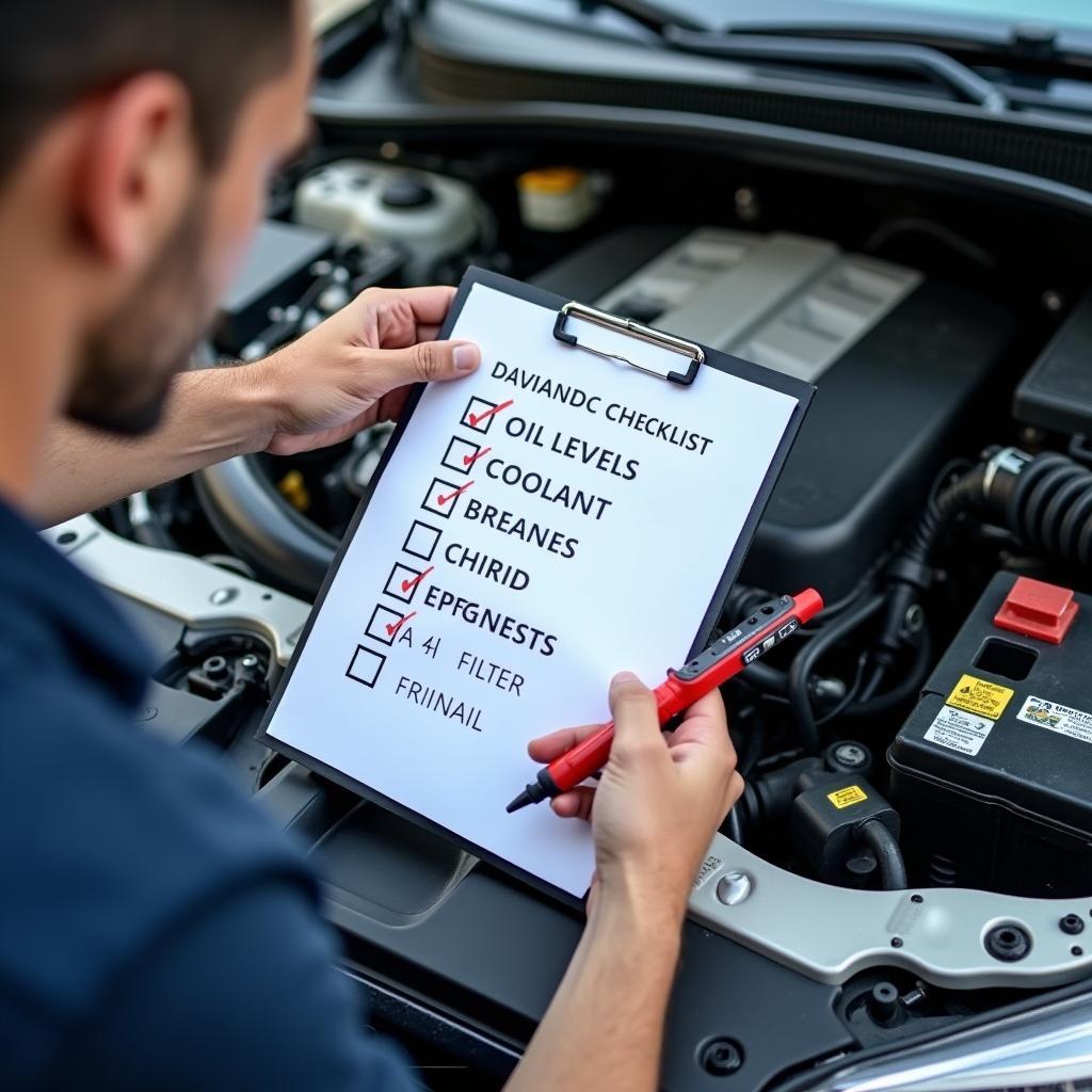 Car Service Checklist and Inspection