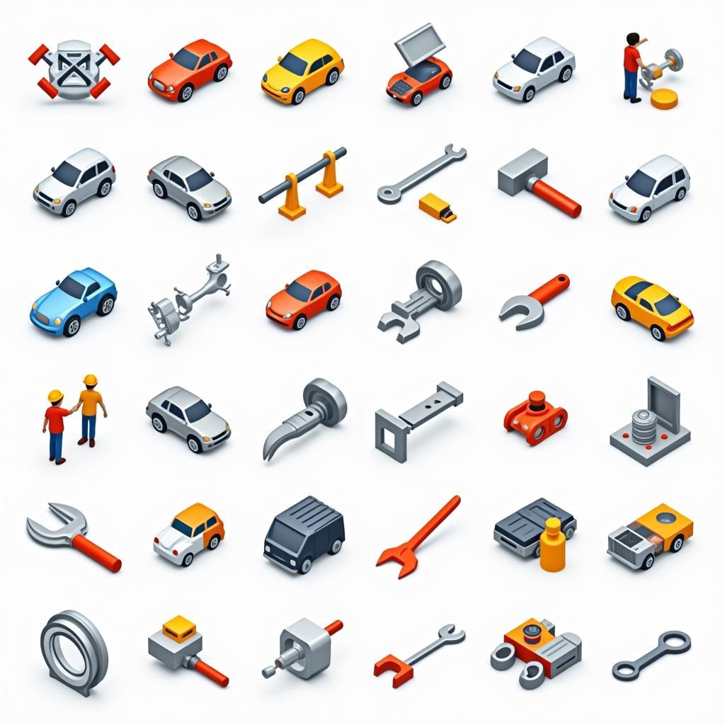 Collection of free car service clipart for various automotive needs