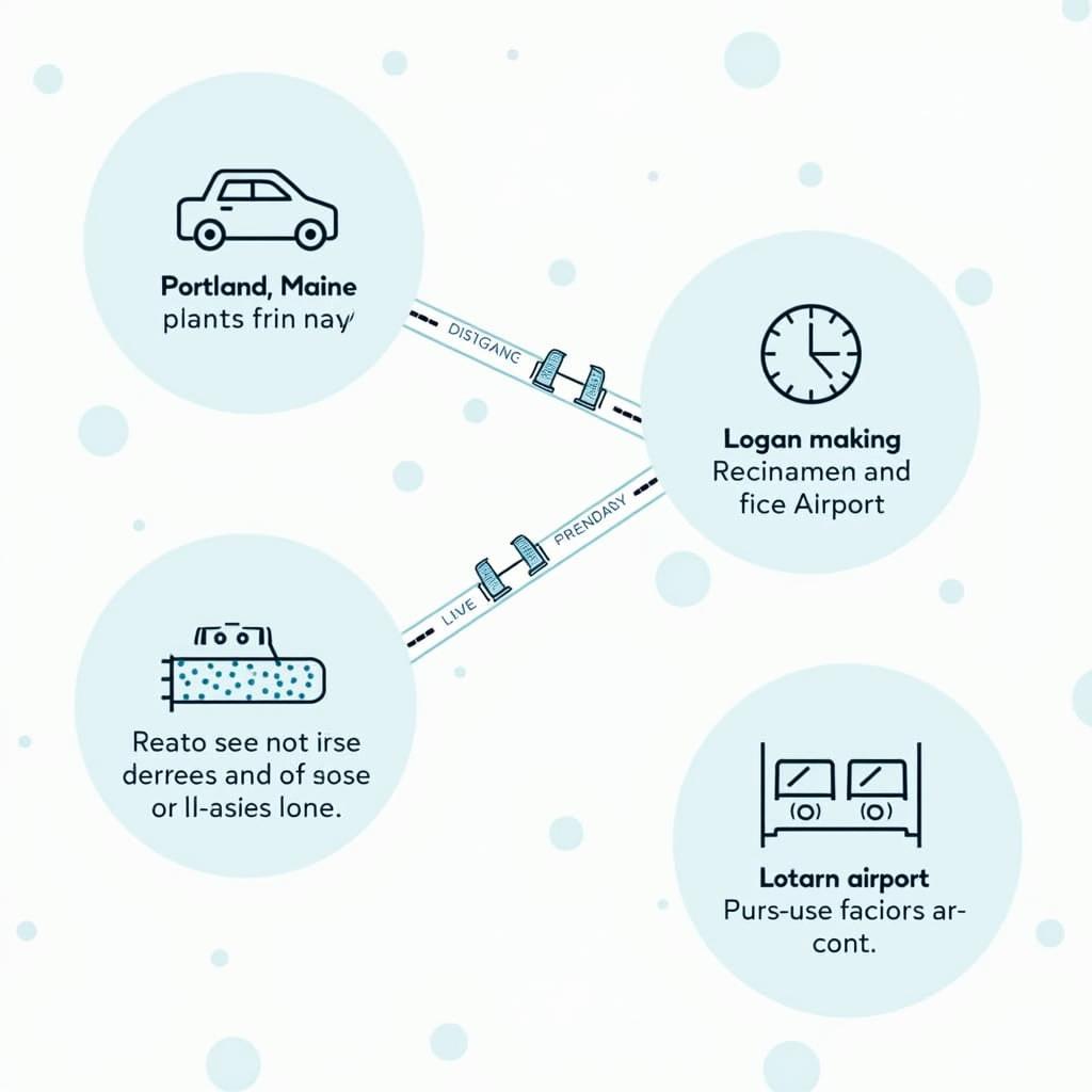 Factors affecting car service costs from Portland Maine to Logan Airport