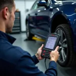 Car Service Diagnostic Check Using Modern Equipment