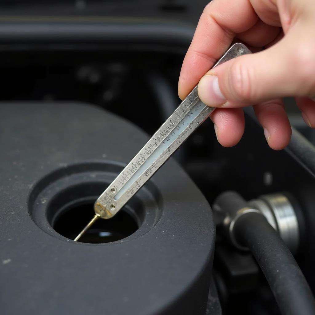 Checking Car Fluids During Service