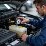 Car Service Fluid Level Check