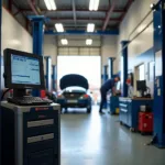 Modern Car Service Garage Interior in Folkestone