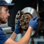 Brake Inspection at a Glebe Car Service Center