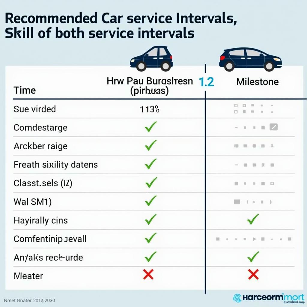 Car Service Intervals Based on Mileage and Time