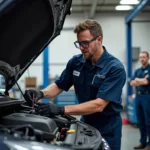 Mechanic Inspecting a Car in Leichhardt